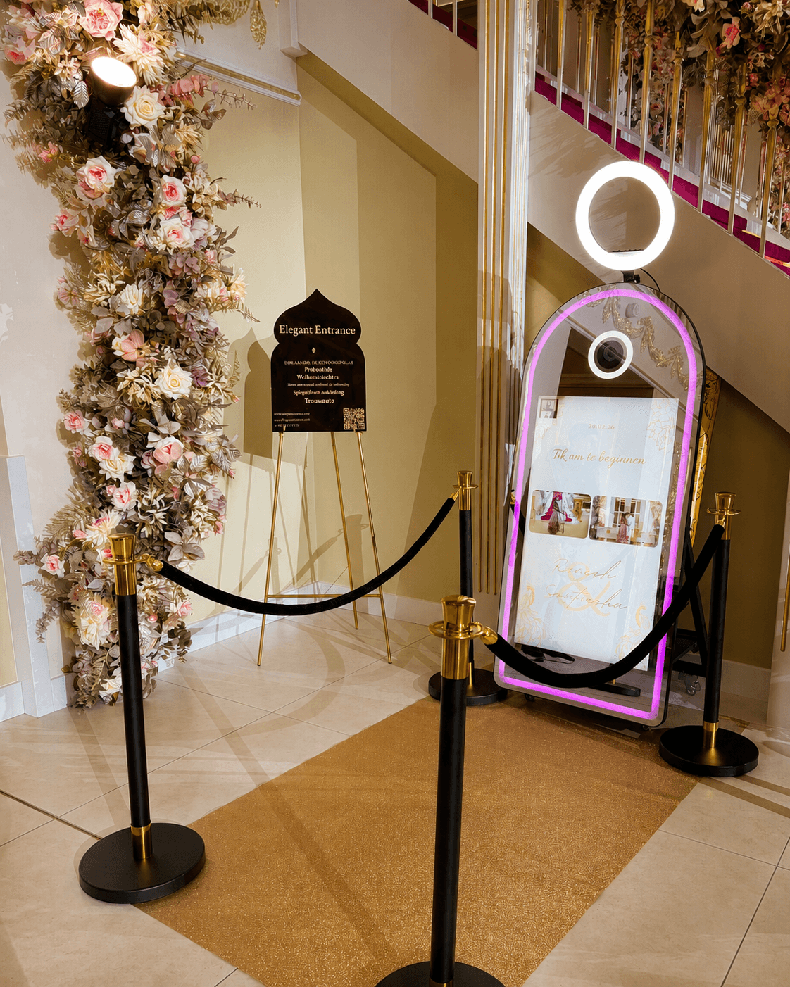 Mirror Photobooth op feestelijke locatie